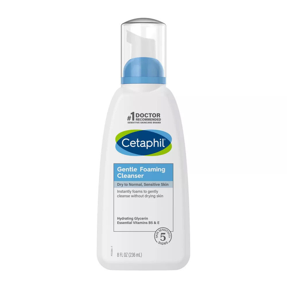 Cetaphil Gentle Foaming Facial Cleanser, 8 Oz